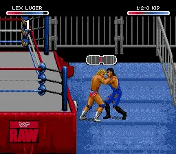 WWF Raw gameplay screenshot on Genesis