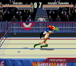 WWF WrestleMania: The Arcade Game gameplay screenshot on Genesis