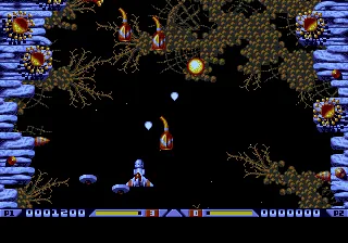 Xenon 2: Megablast gameplay screenshot on Genesis