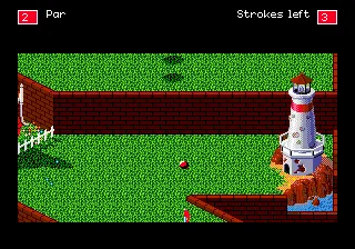 Zany Golf gameplay screenshot on Genesis