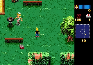 Zombies gameplay screenshot on Genesis