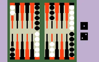 ABPA Backgammon gameplay screenshot on Intellivision