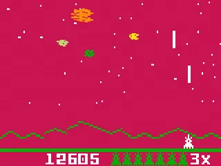 Astrosmash gameplay screenshot on Intellivision