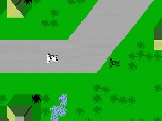 Auto Racing gameplay screenshot on Intellivision