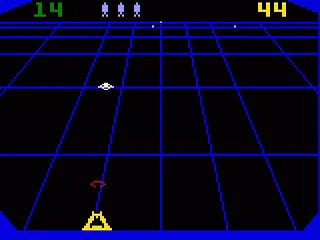 Beamrider gameplay screenshot on Intellivision