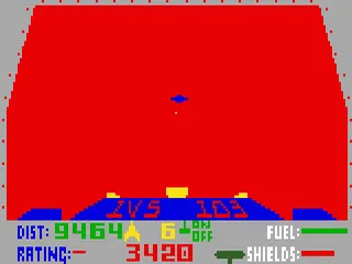 Blockade Runner gameplay screenshot on Intellivision
