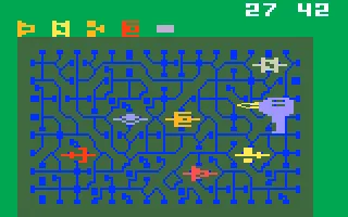Bomb Squad gameplay screenshot on Intellivision