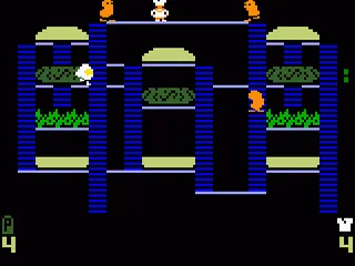 BurgerTime gameplay screenshot on Intellivision