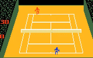 Championship Tennis gameplay screenshot on Intellivision