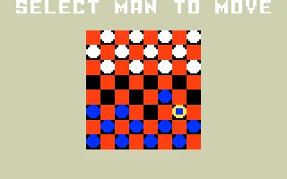 Checkers gameplay screenshot on Intellivision