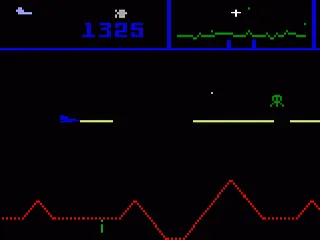 Defender gameplay screenshot on Intellivision