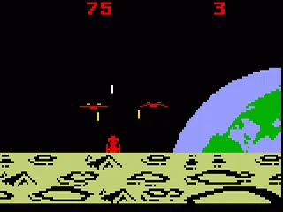 Demon Attack gameplay screenshot on Intellivision