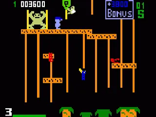 Donkey Kong Junior gameplay screenshot on Intellivision