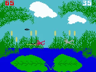 Frog Bog gameplay screenshot on Intellivision