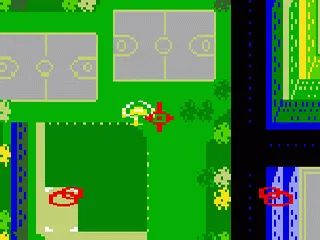 Hover Force gameplay screenshot on Intellivision