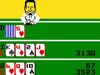Las Vegas Poker & Blackjack gameplay screenshot on Intellivision