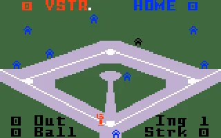 Major League Baseball gameplay screenshot on Intellivision