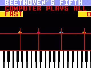 Melody Blaster gameplay screenshot on Intellivision
