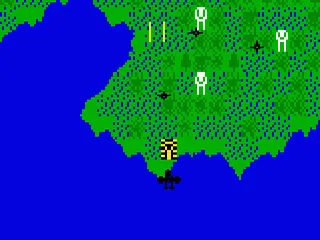 Mission X gameplay screenshot on Intellivision