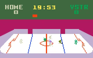 NHL Hockey gameplay screenshot on Intellivision