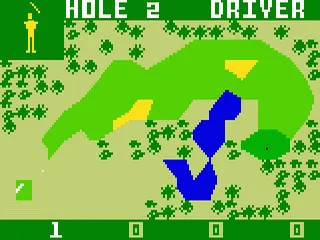 PGA Golf gameplay screenshot on Intellivision