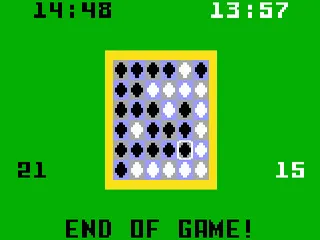 Reversi gameplay screenshot on Intellivision