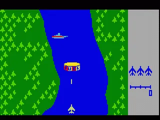 River Raid gameplay screenshot on Intellivision