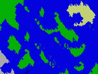 Sea Battle gameplay screenshot on Intellivision
