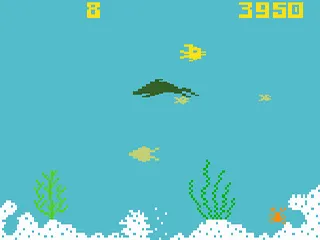 Shark! Shark! gameplay screenshot on Intellivision