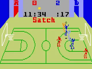 Slam Dunk: Super Pro Basketball gameplay screenshot on Intellivision