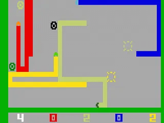 Snafu gameplay screenshot on Intellivision