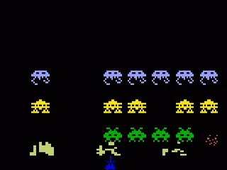 Space Armada gameplay screenshot on Intellivision