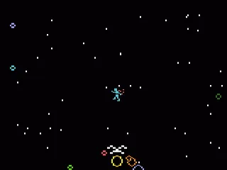 Space Hawk gameplay screenshot on Intellivision