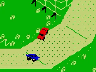 Stadium Mud Buggies gameplay screenshot on Intellivision