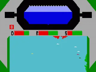 Sub Hunt gameplay screenshot on Intellivision