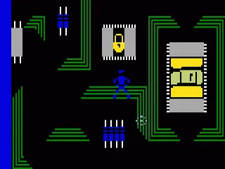 Tron: Maze-A-Tron gameplay screenshot on Intellivision