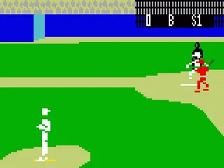 World Series Major League Baseball gameplay screenshot on Intellivision