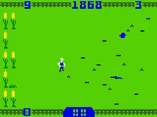 Worm Whomper gameplay screenshot on Intellivision