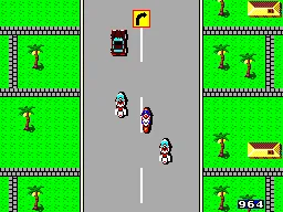 Action Fighter gameplay screenshot on Master System