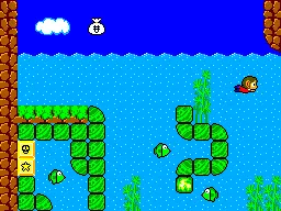 Alex Kidd in Miracle World gameplay screenshot on Master System