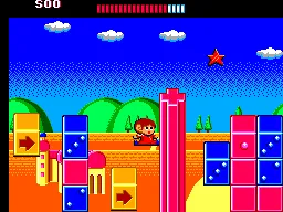 Alex Kidd: The Lost Stars gameplay screenshot on Master System