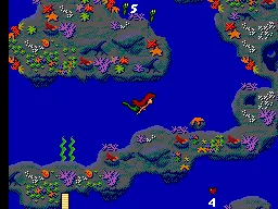 Ariel the Little Mermaid gameplay screenshot on Master System
