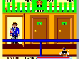 Bank Panic gameplay screenshot on Master System