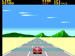 Battle Out Run gameplay screenshot on Master System