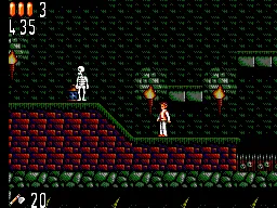 Bram Stoker's Dracula gameplay screenshot on Master System