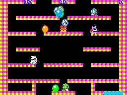 Bubble Bobble gameplay screenshot on Master System
