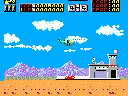 Choplifter gameplay screenshot on Master System