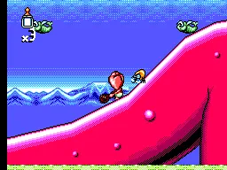 Chuck Rock II: Son of Chuck gameplay screenshot on Master System