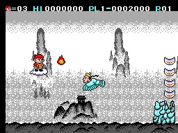 Cloud Master gameplay screenshot on Master System