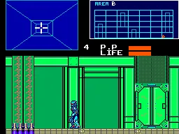 Cyborg Hunter gameplay screenshot on Master System